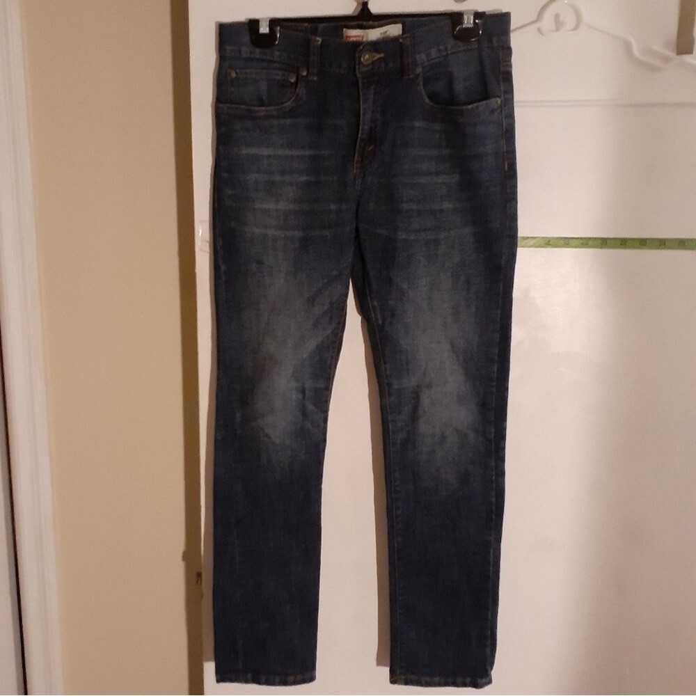 Levi's jeans boys blue 16 regular or mens 28 x 28 medium wash 510 skinny jeans